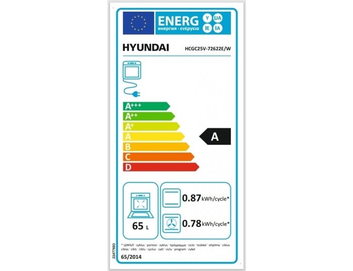 KOuZINA uGAERIOu Hyundai  MIKTI 2+2  HCGC25V-72622E/W